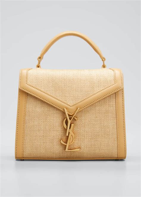 ysl pink raffia bag|ysl cassandra raffia bag.